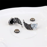 Retro Angel Wings Titanium Steel Stud Earrings