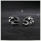 Retro Dragon Titanium Steel Stud Earrings