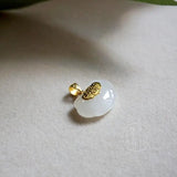 Vintage RUYI Lock Jade 24KT Necklace