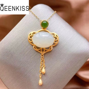 Vintage RUYI 24KT Necklace for Women Hot Jewelry Bride Mother Birthday Gift