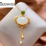 Vintage RUYI 24KT Necklace for Women Hot Jewelry Bride Mother Birthday Gift