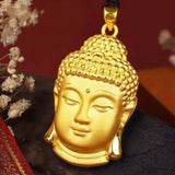 Fine Jewelry Praying Buddha 24KT Pendant Necklace