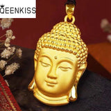 Fine Jewelry Praying Buddha 24KT Pendant Necklace