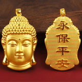 Fine Jewelry Praying Buddha 24KT Pendant Necklace