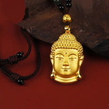 Fine Jewelry Praying Buddha 24KT Pendant Necklace