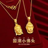 Praying Buddha 24KT Necklace for Women, Mother, Birthday, Wedding