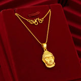 Praying Buddha 24KT Necklace for Women, Mother, Birthday, Wedding