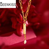 Fine Jewelry Woman Party Gift LUCK 24KT Necklace