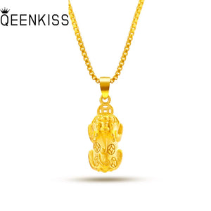 Vintage PIXIU 24KT Pendant Necklaces for Women Girls Mother