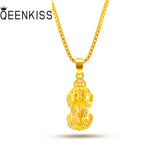Vintage PIXIU 24KT Pendant Necklaces for Women Girls Mother