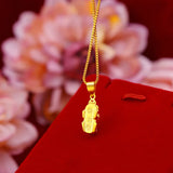 Vintage PIXIU 24KT Pendant Necklaces for Women Girls Mother