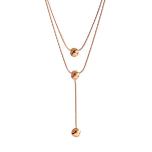 18KT Rose Pendant Necklace for Woman