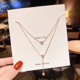 18KT Rose Pendant Necklace for Woman