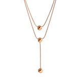 18KT Rose Pendant Necklace for Woman