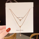 18KT Rose Pendant Necklace for Woman