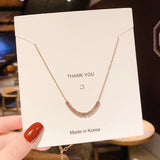 NC730 Cube Beads 18KT Rose Pendant Necklace