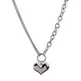 NC809 Heart Titanium Steel Pendant Necklace