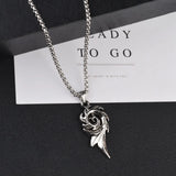 Phoenix Flame Hip-hop Titanium Steel Necklace