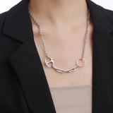 Hiphop Stainless Steel Necklace for Women - Wedding Party Gift