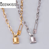 Lock Stainless Steel Necklace Waterproof
