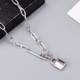 Lock Stainless Steel Necklace Waterproof