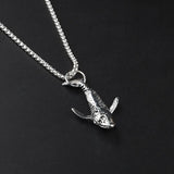 NC834 Whale Titanium Steel Necklace Street Style Gift