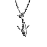 NC834 Whale Titanium Steel Necklace Street Style Gift