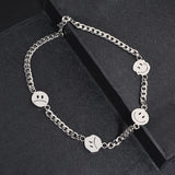 NC854 Titanium Steel Necklace Gift Smile Cry Length