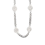 NC854 Titanium Steel Necklace Gift Smile Cry Length