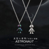 NC870 Astronaut Hiphop Titanium Steel Necklace