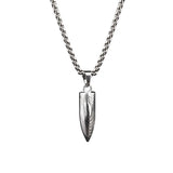 Retro Bullet Titanium Steel Necklace for Men