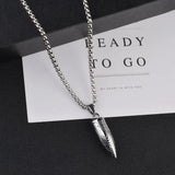 Retro Bullet Titanium Steel Necklace for Men