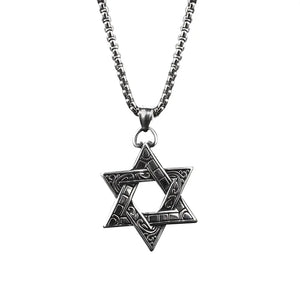 Hiphop Star Titanium Steel Necklace for Men