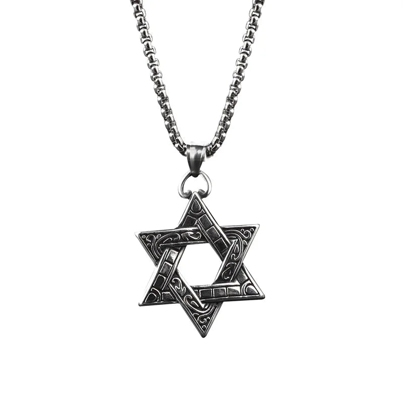 Hiphop Star Titanium Steel Necklace for Men