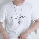 Hiphop Star Titanium Steel Necklace for Men
