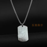 NC881 Retro Wings Titanium Steel Necklace