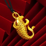 Vintage Carp 24KT Pendant Charm NO CHAIN