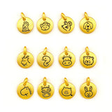 PT514 Fine Jewelry Zodiac Sign 24KT Pendant Charm - Gift for Woman