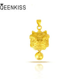 24KT Lion Pendant Charm Fine Jewelry Gift