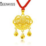 Goldfish Lock 24KT Pendant Charm - Kids Birthday Gift