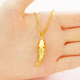 Fish 24KT Pendant Charm NO CHAIN Fine Jewelry Woman Girl Bride Gift