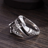 Dragon Claw 925 Sterling Silver Open Ring