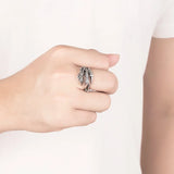 Dragon Claw 925 Sterling Silver Open Ring