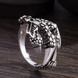 Dragon Claw 925 Sterling Silver Open Ring