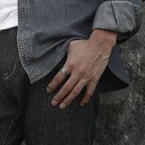 Retro Irregular 925 Silver Open Ring
