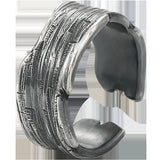 Retro Irregular 925 Silver Open Ring
