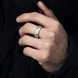 RG6676 Vintage 925 Sterling Silver Open Ring