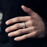 RG6676 Vintage 925 Sterling Silver Open Ring