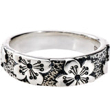 925 Silver Open Ring Sakura Design