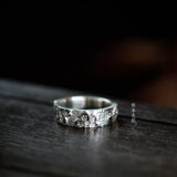925 Silver Open Ring Sakura Design